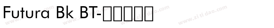 Futura Bk BT字体转换